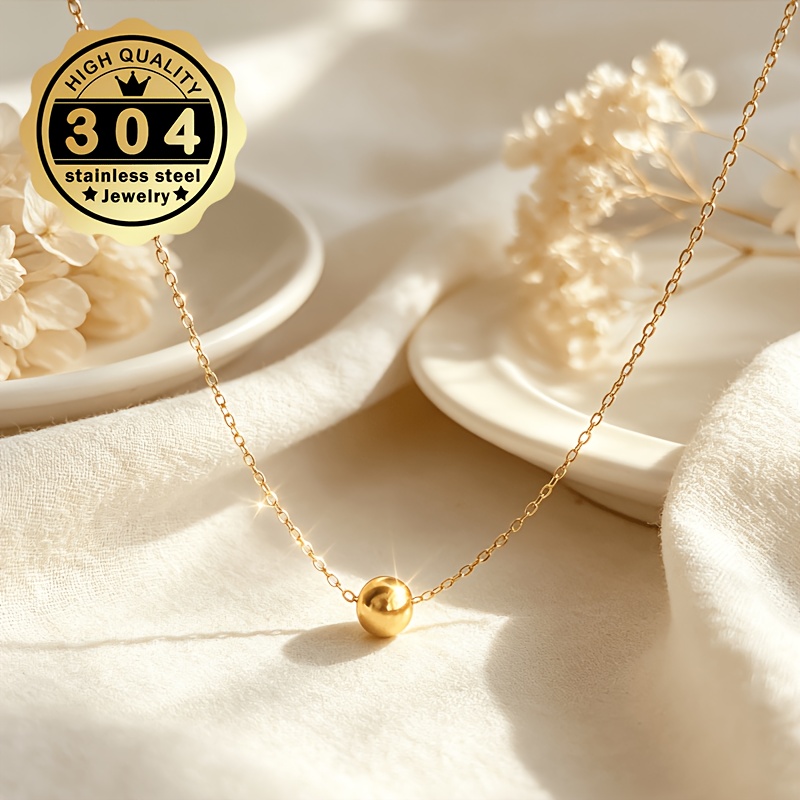 Women's 304 Stainless Steel Thin Chain Necklace